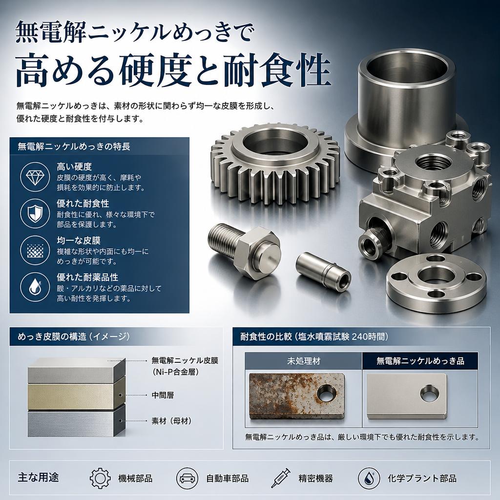 無電解ニッケルめっき| メッキの加工なら株式会社コネクション