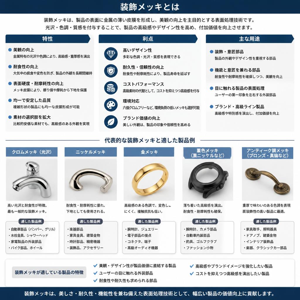 装飾メッキとは？