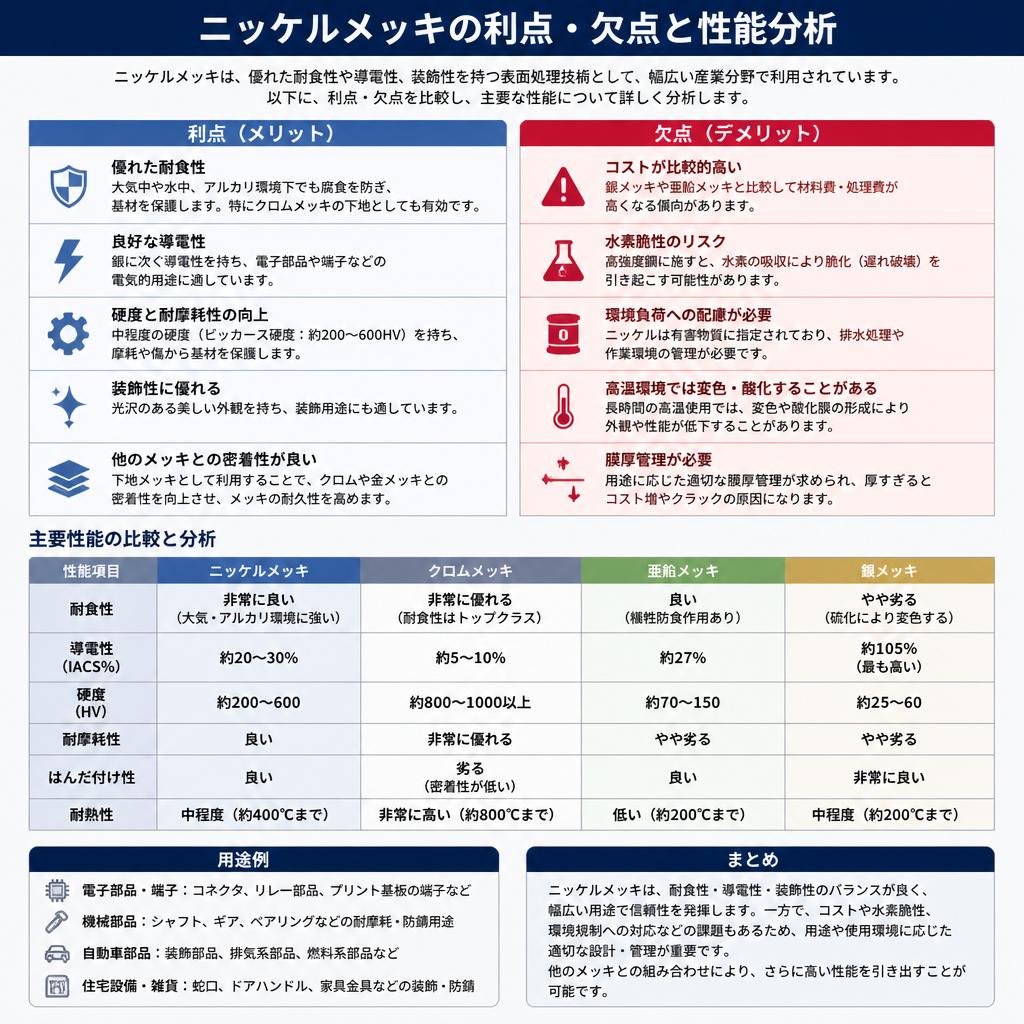ニッケルメッキの特性