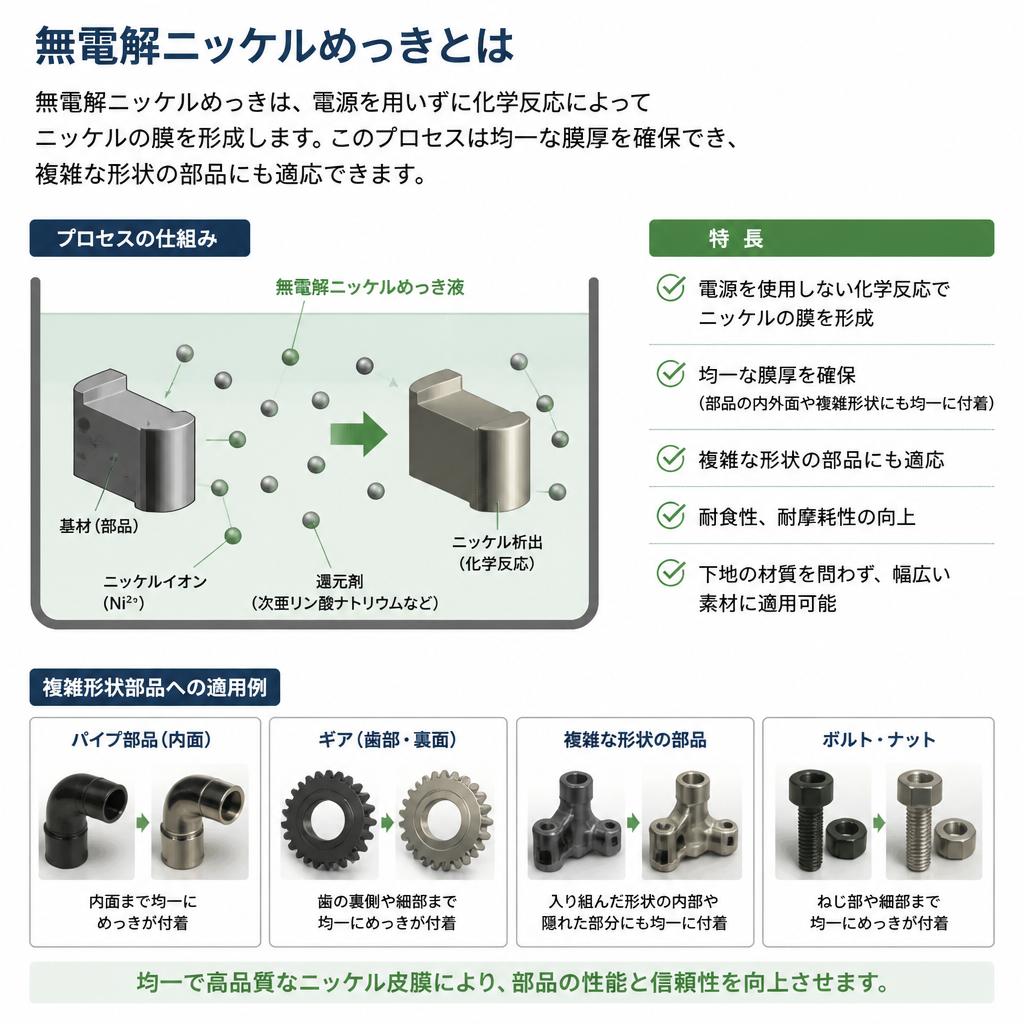 無電解ニッケルめっきの特長