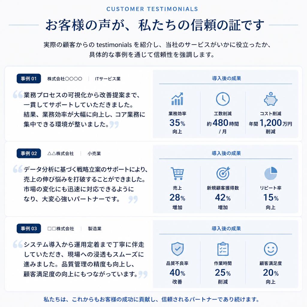 お客様の声