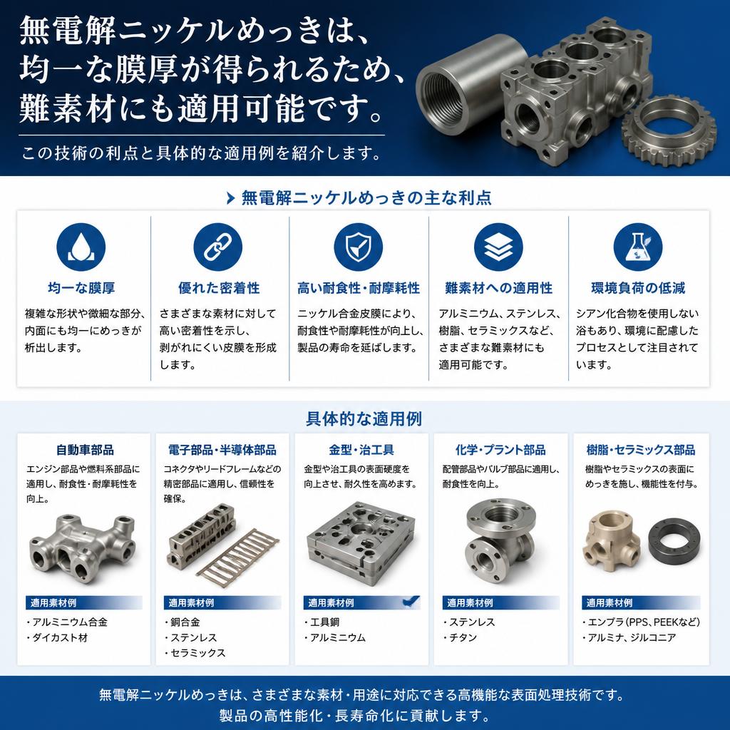 2. 無電解ニッケルめっきの特長