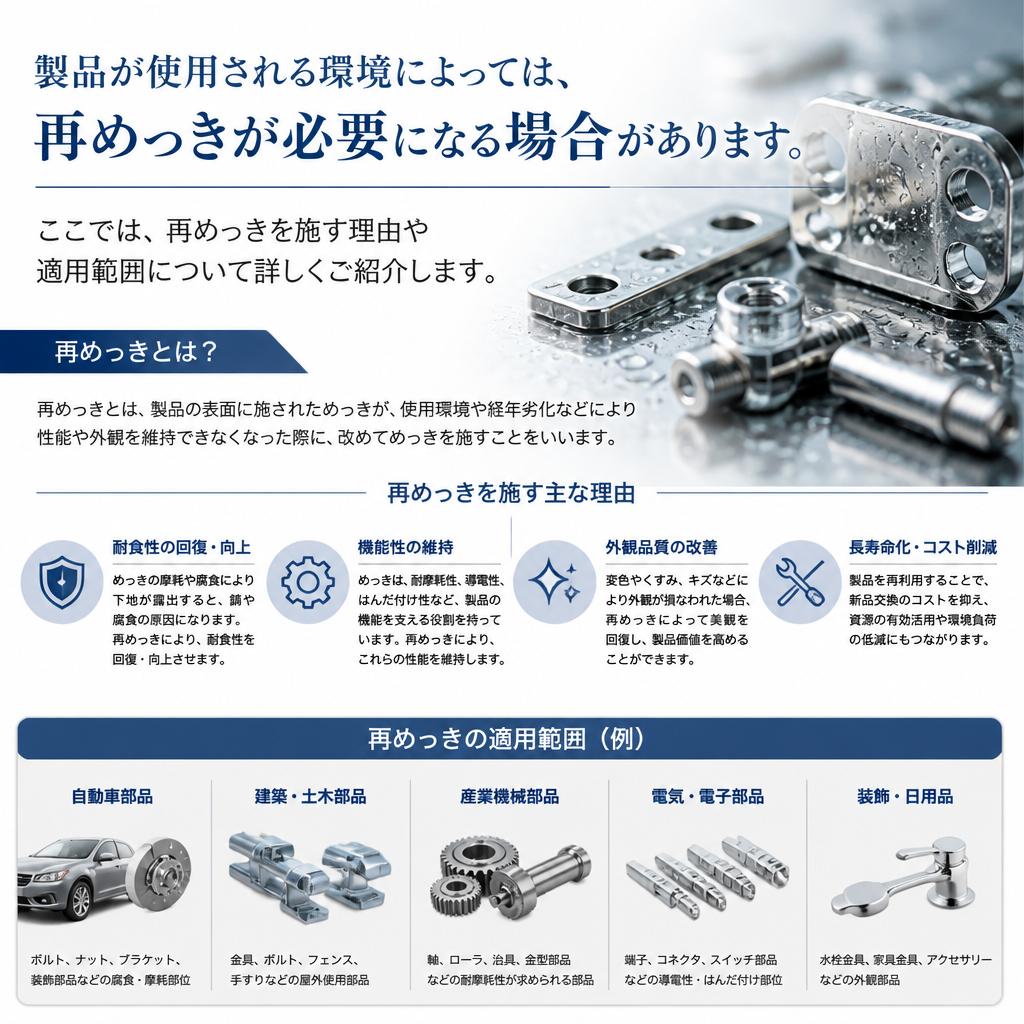 再めっきのニーズ